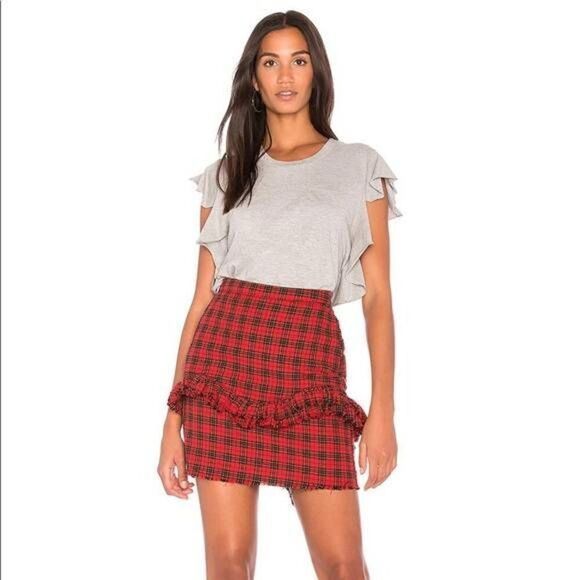 NSF Carmen Ruffle Mini Skirt - Picture 4 of 4